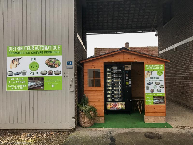 fromage chèvre distributeur larde