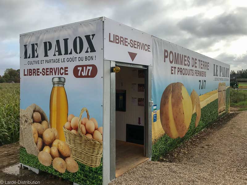 distributeur à tapis pommes de terre